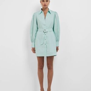 NWOT LDT Mint Green Shirt Dress